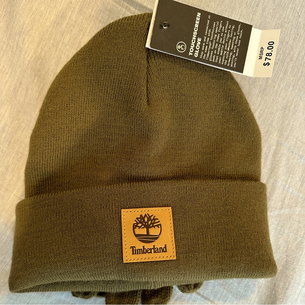 NWT Timberland beanie/hat combo
